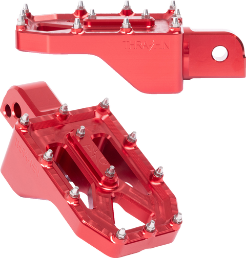Aggressor Footpegs - Rear - Red