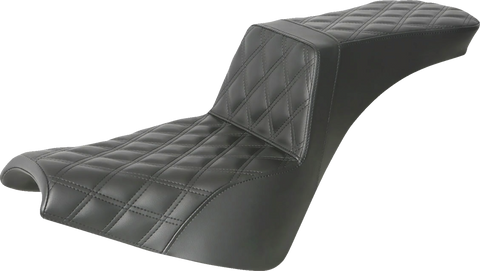 Step-Up Seat - Full Lattice Stitch - Black
