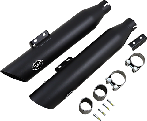 Slash Cut Mufflers - 50 State - Black
