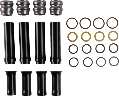 Pushrod Tube Cover Kit - 10 Gauge® - Titanium - M8