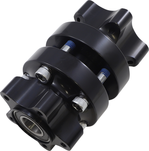 Hub - Cartridge - Front/Dual Disc - Black - &