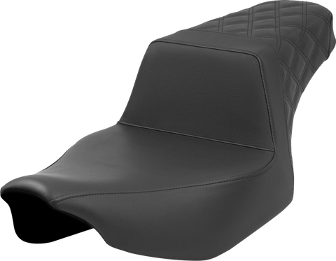 Step-Up Seat - Rear Lattice Stitch - Black - Extended Reach - FL &