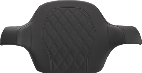 Tour-Pak® Backrest Pad - Step-Up - Lattice Stitch - Black - FL &