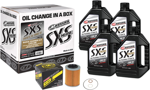 SXS Synthetic Oil Change Kit - Can-Am - 5W-40