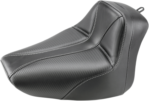 Dominator Solo Seat - w/o Backrest - Black w/ Gray Stitching - FLS/FXS &
