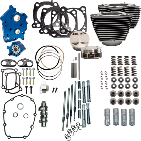 Power Pack - 4.375" Stroke - Water Cooled - Black w/Highlights - M8