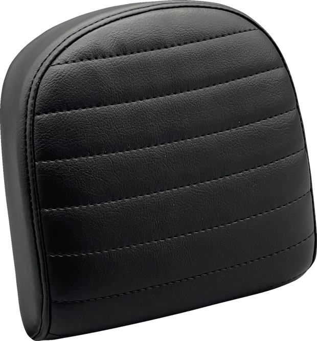 Sissy Bar Pad - Small - Pleated - Dull Black