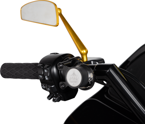 Mirror - Tearchop - Side View - Teardrop - Gold - Left