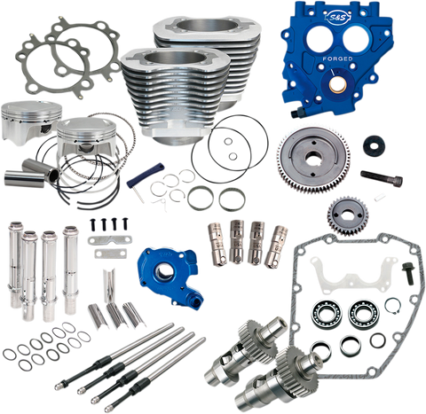 100" Power Package - 585GE - Gear Drive - Silver - Twin Cam 88