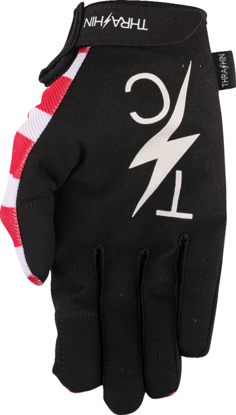 Stars & Bolts Stealth Gloves - Red/Blue - Medium