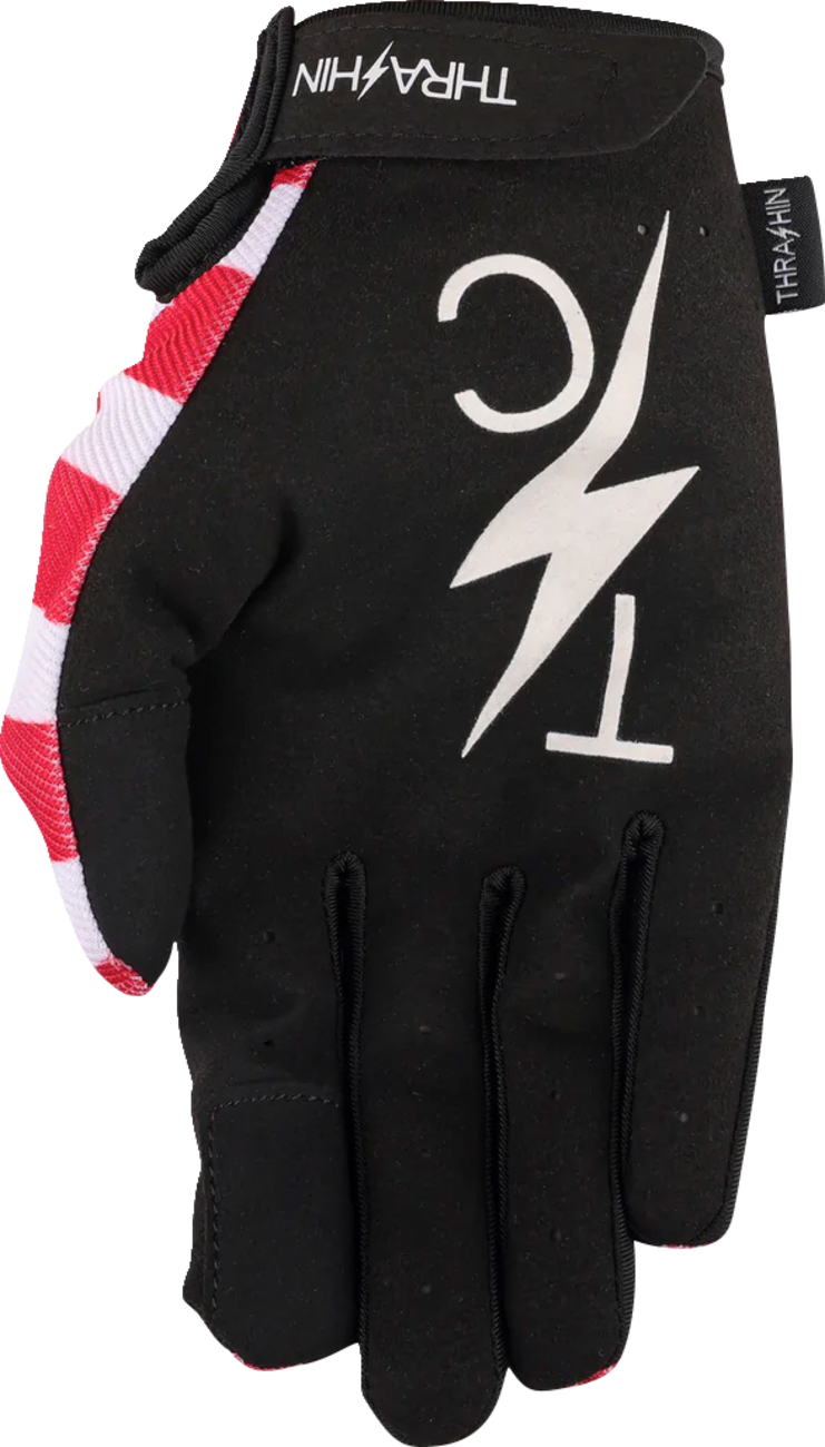 Stars & Bolts Stealth Gloves - Red/Blue - Large