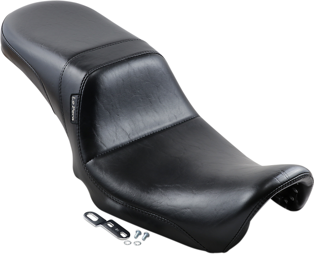 Daytona 2-Up Seat - Without Backrest - Smooth - Black - Dyna &