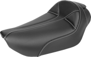 Dominator Solo Seat - w/o Backrest- Black w/ Gray Stitching - FXD/WG '96-'03