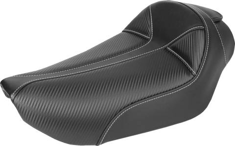 Dominator Solo Seat - w/o Backrest- Black w/ Gray Stitching - FXD/WG &