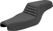 Step-Up Seat - Front Tuck-n-Roll/Rear Lattice Stitch - Black