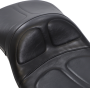 Maverick Daddy Long Legs Seat - Black - Stitched - FLT/FLHT '97-'01