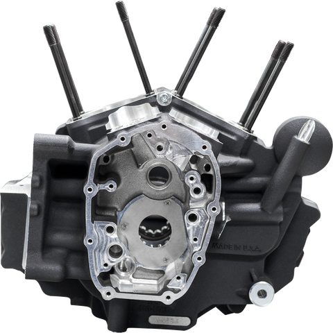 Crankcase - MK-Series "B" - Black - M8 Softail