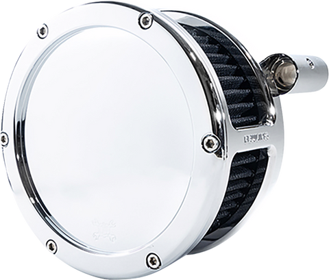 BA Air Cleaner Kit - Chrome with Black Filter - Twin Cam