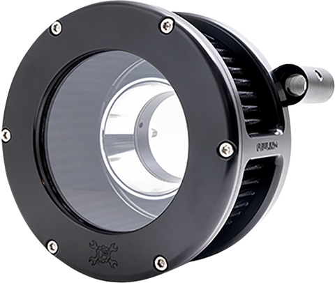 BA Air Cleaner Kit - Black/Clear with Black Filter - Twin Cam