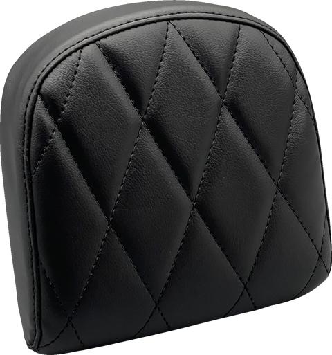 Sissy Bar Pad - Small - Diamond - Dull Black