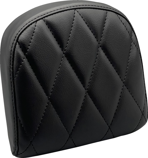 Sissy Bar Pad - Small - Diamond - Dull Black