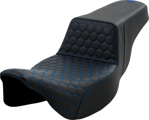 Step-Up Seat - Honeycomb - Extended Reach - Blue Stitching - FL &