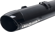 4" Broadhead Slip-On Mufflers - Slash Cut - Black