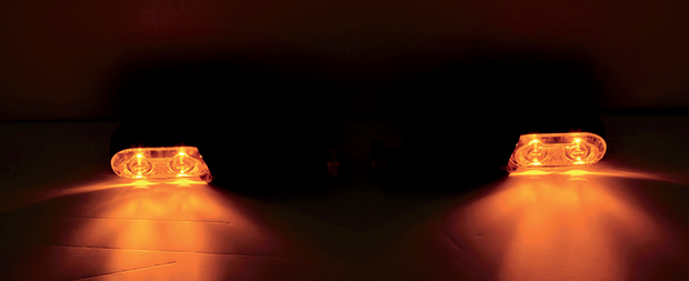 Marker Lights - Amber/Rear - Black