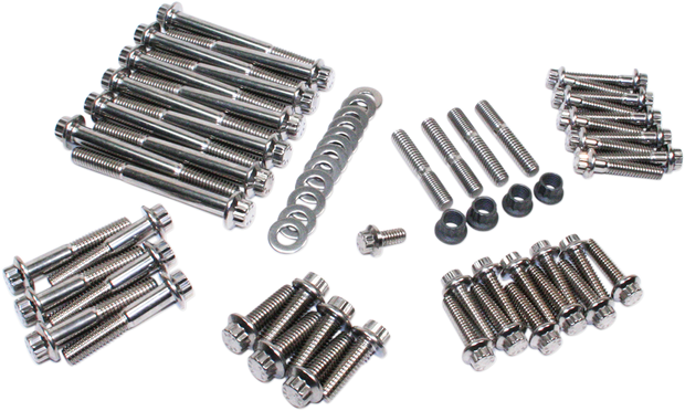 Fastener Kit - External Engine - 12-Point - Twin Cam