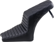 Step-Up Seat - Front Tuck-n-Roll/Rear Lattice Stitch - Black - Scout '18-'24