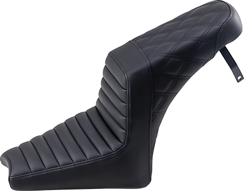 Step-Up Seat - Front Tuck-n-Roll/Rear Lattice Stitch - Black - Scout &