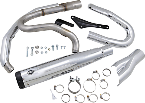 2:1 Exhaust for M8 Softail - Chrome