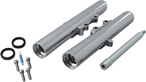 Fork Legs - Chrome - Smooth - Dual Disc - &