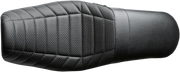 Daytona Sport Seat - Flat Track Stitch - Black - Dyna '06-'17