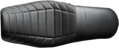 Daytona Sport Seat - Flat Track Stitch - Black - Dyna &