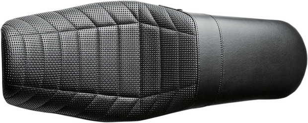 Daytona Sport Seat - Flat Track Stitch - Black - Dyna &
