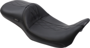 Maverick Daddy Long Legs Seat - Black w/ Black HR Inlay - Double Diamond - FL '08-'22