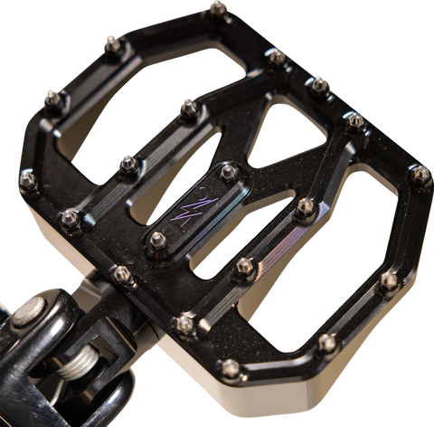 Mini Aggressor Floorboards - Black - Rear