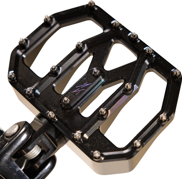 Mini Aggressor Floorboards - Black - Rear
