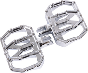 Mini Aggressor Floorboards - Chrome - Front