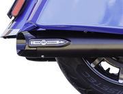 4" Broadhead Slip-On Mufflers - Slash Cut - Black