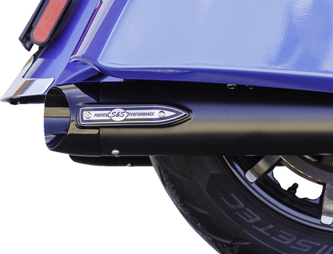 4" Broadhead Slip-On Mufflers - Slash Cut - Black