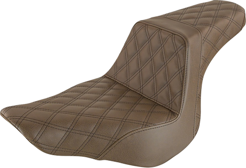 Step-Up Seat - Full Lattice Stitch - Brown