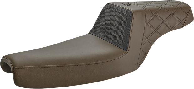 Unknown Industries Seat - Front Carbon Fiber/Black Gripper Lumbar/Rear Lattice Stitch - XL &