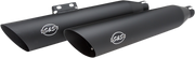 Slash Cut Mufflers - 50 State - Black