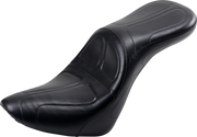 Maverick Daddy Long Legs Seat - Black - Stitched - Softail '18-'23
