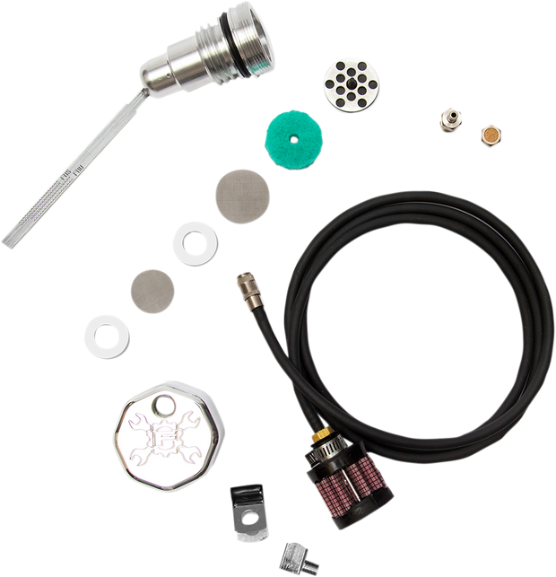 Vented Dipstick - Polished - Dyna