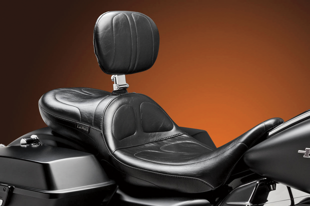Maverick Daddy Long Legs Seat - With Backrest - Black - Stitched - FL &