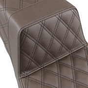 Step-Up Seat - Full Lattice Stitch - Brown