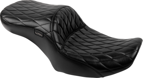 Maverick Seat - without Backrest - Diamond Stitch - Black - FLH/FLT &